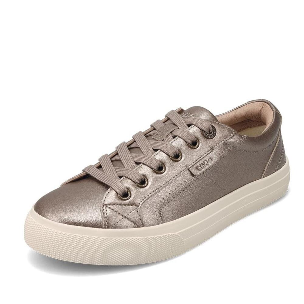 NWT Taos Plim Soul Lux Women’s Leather Sneaker – All Day Comfort, Champagne 7.5